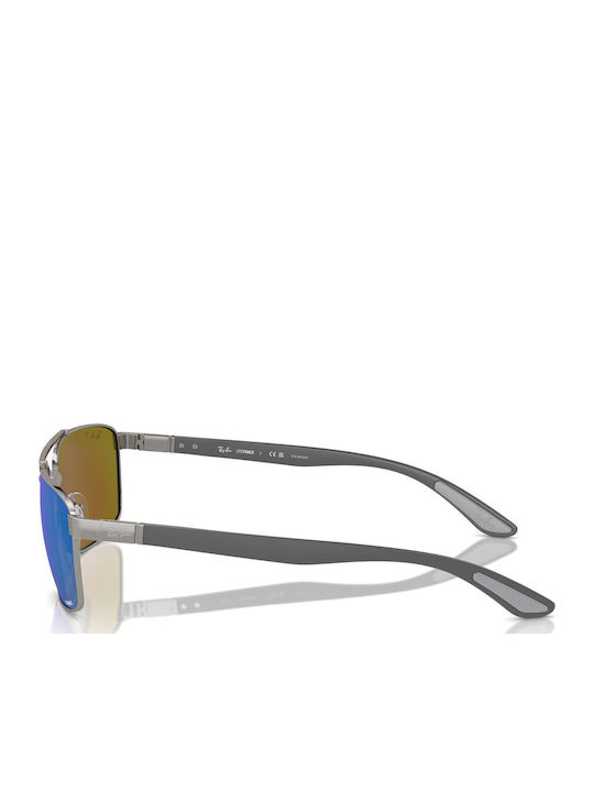 Ray Ban Chromance Unisex Ochelari de soare cu Argintiu Cadru și Albastru Polarized Oglindă Lentilă RB3737CH 004/A1