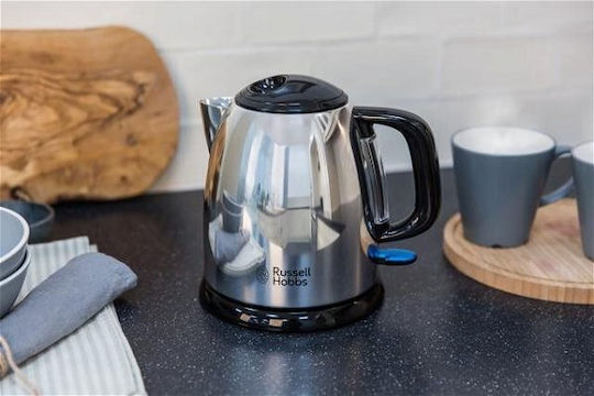 Russell Hobbs Compact Kettle 1lt 2400W Silver