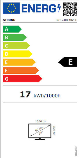 Strong Τηλεόραση 24" HD Ready LED SRT24HE4023C (2023)