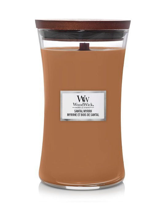 WoodWick Αρωματικό Κερί σε Βάζο με Άρωμα Santal Myrrh 609gr