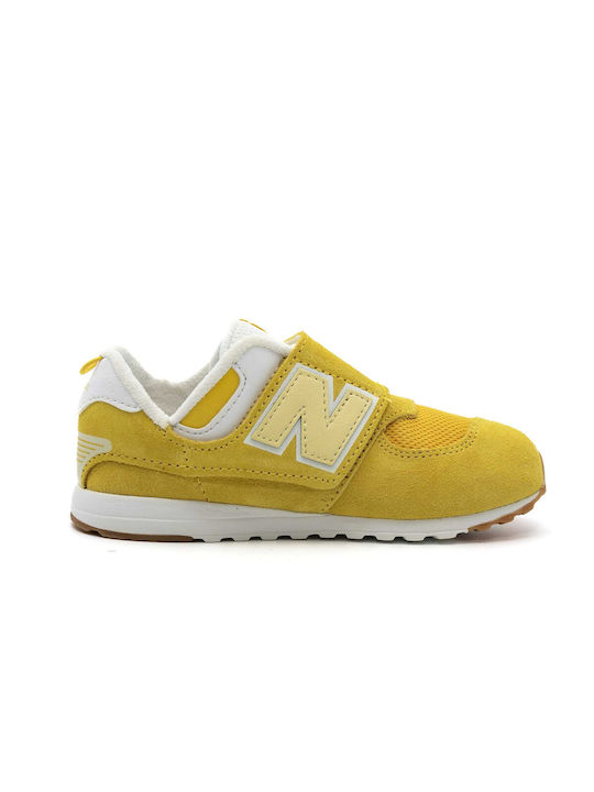 New Balance Kids Sneakers Lifestyle with Scratch Yellow nw574ce1