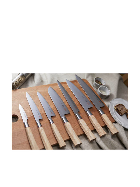 Senzo Suncraft Twisted Octagon Messer Filet aus Damaststahl 21cm