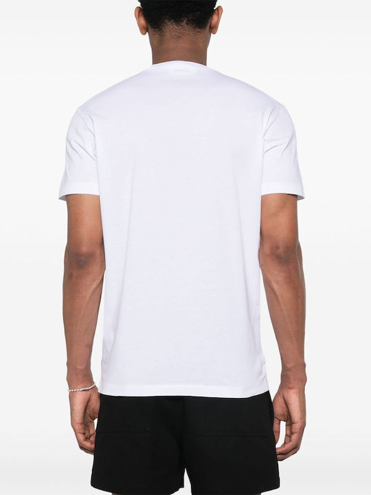 Dsquared2 T-shirt Bărbătesc cu Mânecă Scurtă White