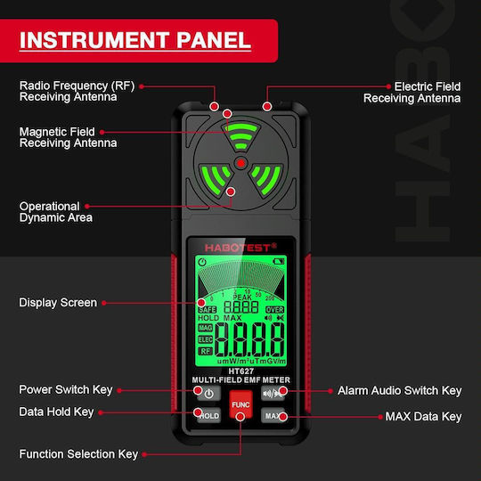 Habotest HT627 Digital Радиационен Метър
