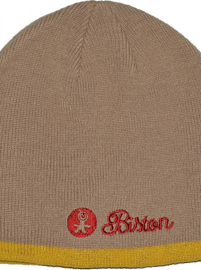 Beanie Unisex Beanie Gestrickt in Beige Farbe