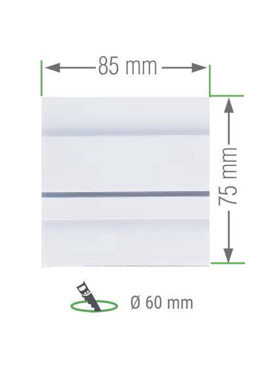 F&F Lumină de Exterior Montată pe Perete LED 1.2W