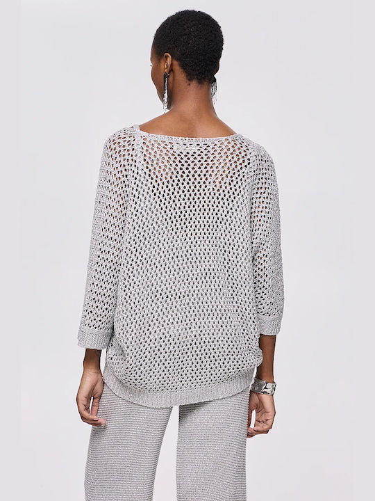 BSB Damen Pullover Silber