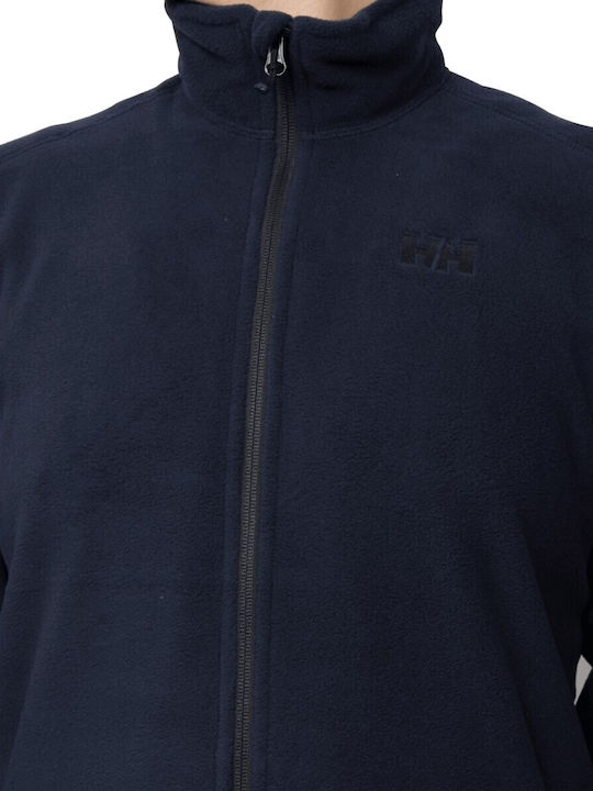 Men's Fleece Cardigan Navy Blue