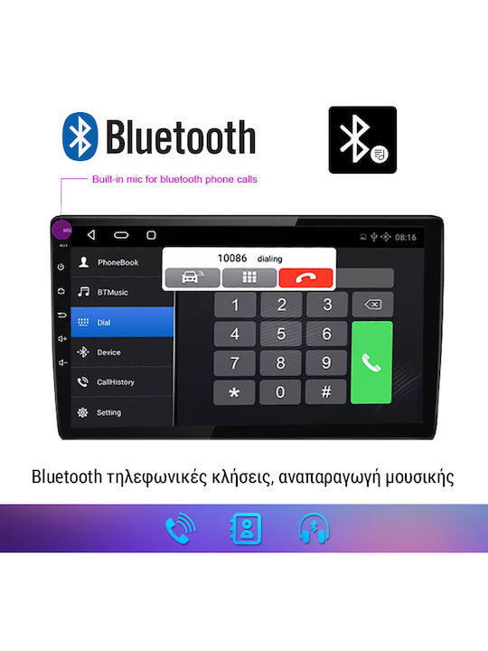 Kirosiwa Car Audio System for Peugeot 4008 2012-2018 (Bluetooth/USB/AUX/WiFi/GPS/Apple-Carplay/Android-Auto) with Touch Screen 10"