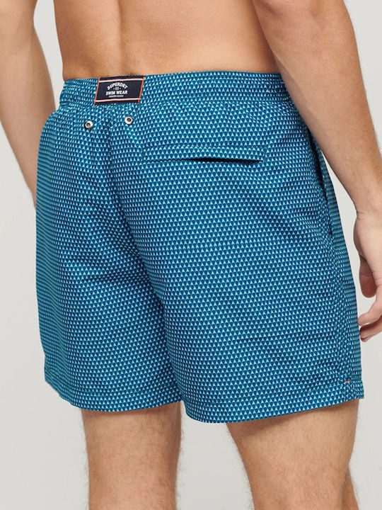Superdry Costum De Baie Bărbați Pantaloni Scurți Albastru Superdry Costum De Baie Bărbați Pantaloni Scurți Albastru