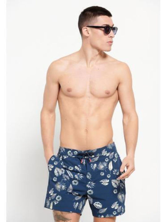 Men's Swimwear Shorts Indigo with Patterns