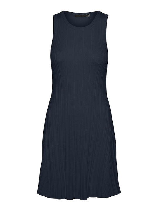 Vero Moda Maxi Φόρεμα Πλεκτό Μπλε