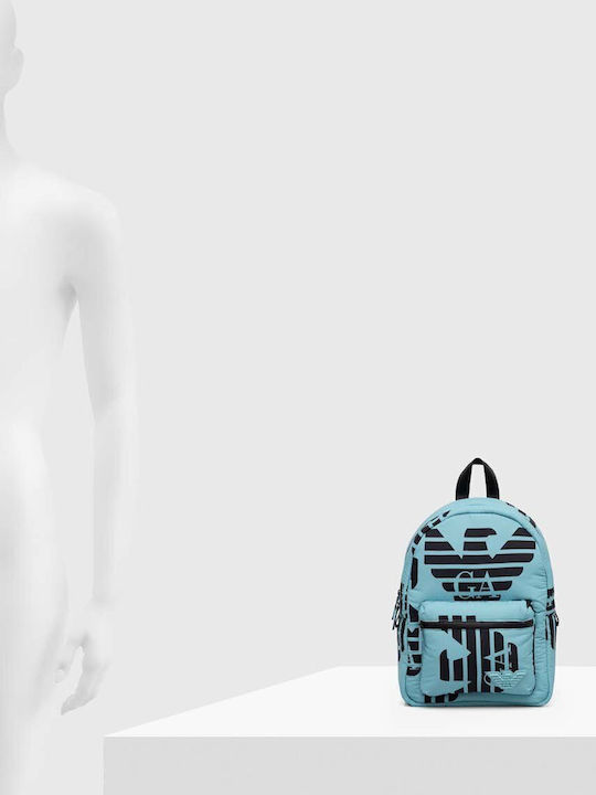 Emporio Armani Kinderrucksack Farbe Blau Groß Gemustert 402547.3f554