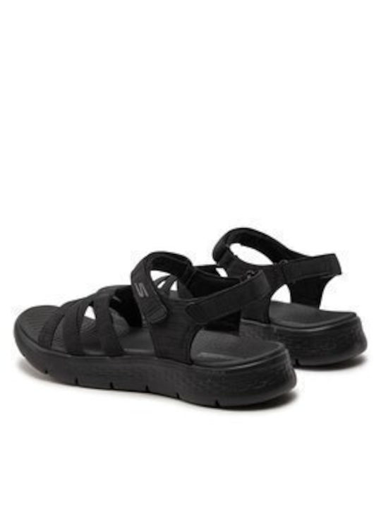 Damen Flache Sandalen in Schwarz Farbe