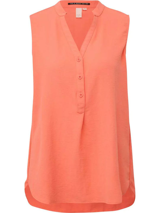 Women's Blouse Sleeveless Coral