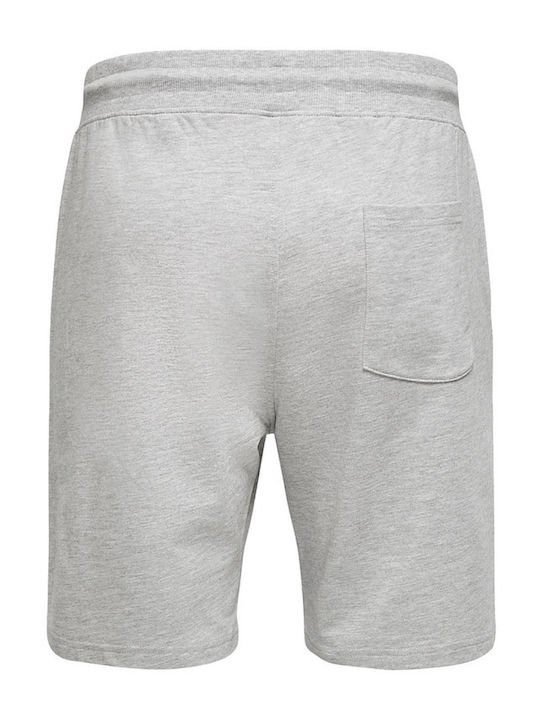 Only & Sons Men's Shorts Light Grey Melange