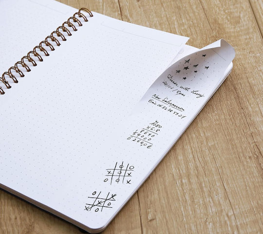 Rhodia Σημειωματάριο Σπιράλ Α4 Ριγέ Λευκό