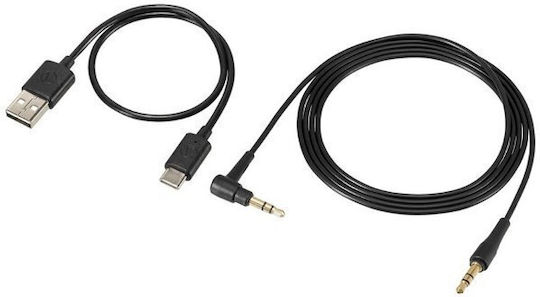 Audio Technica ATH-M20xBT Wireless / Wired Over Ear Headphones with 60 hours of Operation White