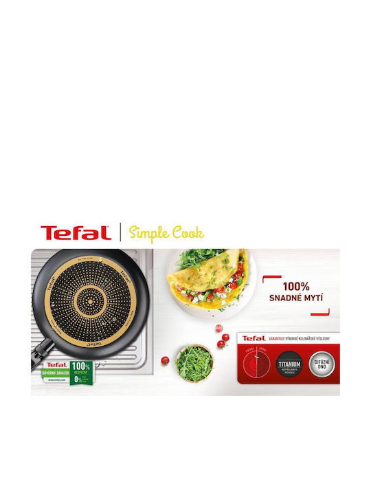 Tefal Simple Cook Pan made of Aluminum with Non-Stick Coating 26cm