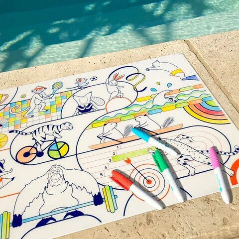 Super Petit Painting Silicone placemat for Children 3+ years Years