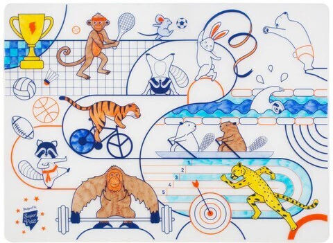 Super Petit Painting Silicone placemat for Children 3+ years Years