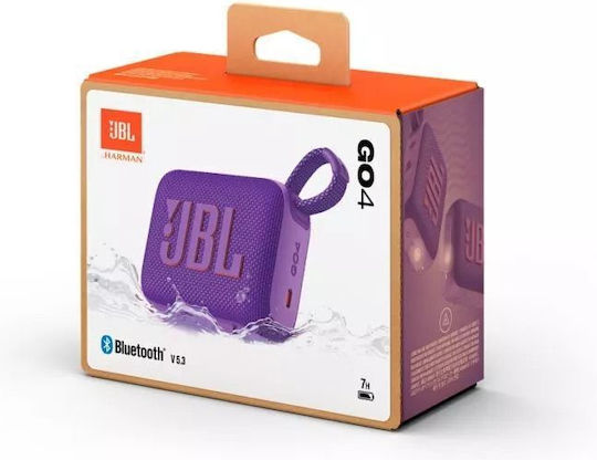 JBL Go 4 Waterproof Bluetooth Speaker 4.2W with Battery Life up to 7 hours Purple