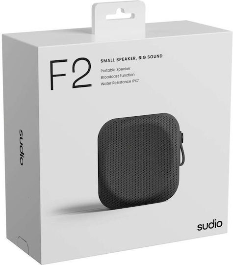 F2BLK Waterproof Bluetooth Speaker 20W with Battery Life up to 15 hours Black