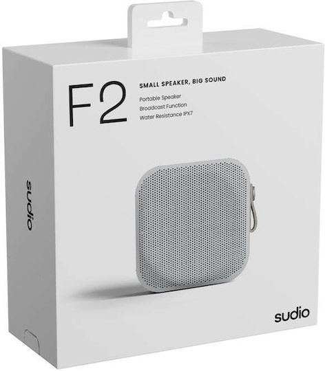 F2WHT Waterproof Bluetooth Speaker 20W with Battery Life up to 15 hours White