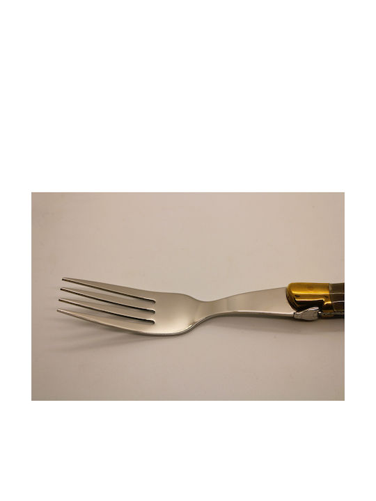 Claude Dozorme Laguiole Set de Furculițe Alimente Inoxidabile Coffee 6buc