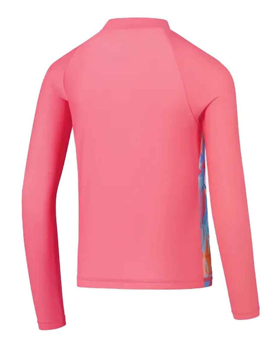 Speedo Printed Kinder Badeanzug Langarm-Shirt Rosa