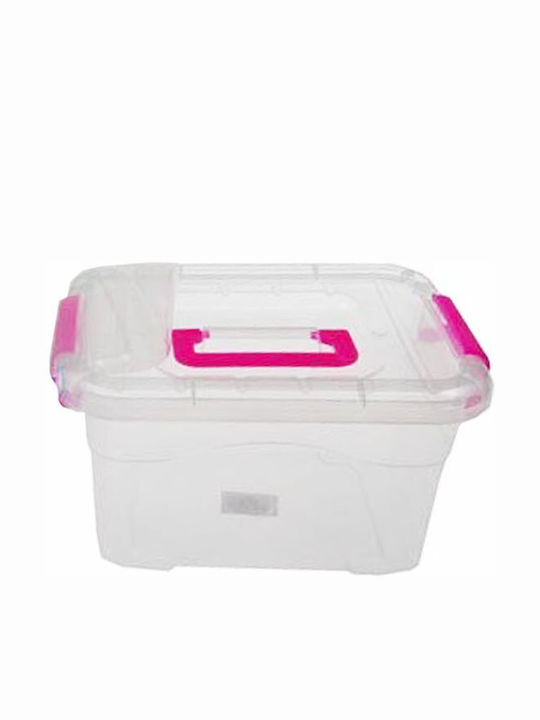 Next Plastic Cutie de Depozitare cu Capac Transparent 10x21x10cm 1buc