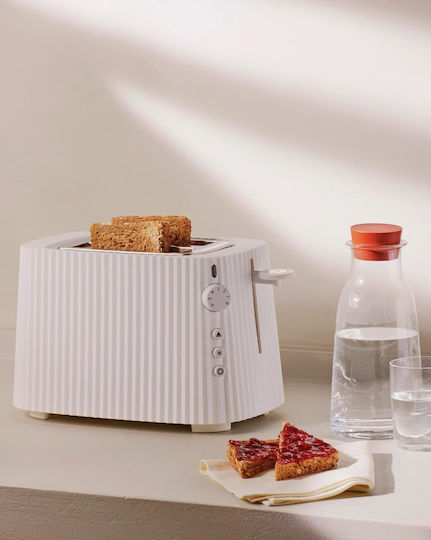 Alessi Plisse Φρυγανιέρα 2 Θέσεων 850W Λευκή