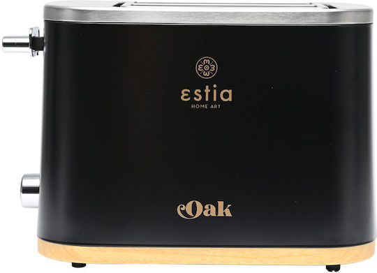 Estia 06-18894 Toaster 2 Slots 800W Black