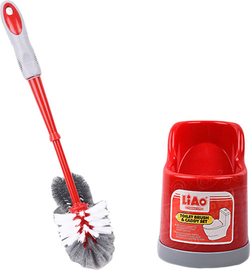 Liao Kunststoff Badezimmer Toilettenbürste Rot