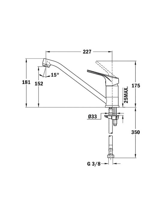 Teka MTP 913 Μπαταρία Κουζίνας Πάγκου Μαύρη