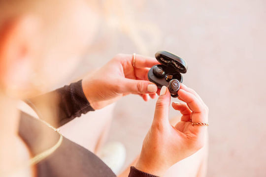 GoGEN BUDDIES Evo 2 In ear Bluetooth хендсфри Слушалки с Устойчивост на Пот и Кутийка за Зареждане Бял