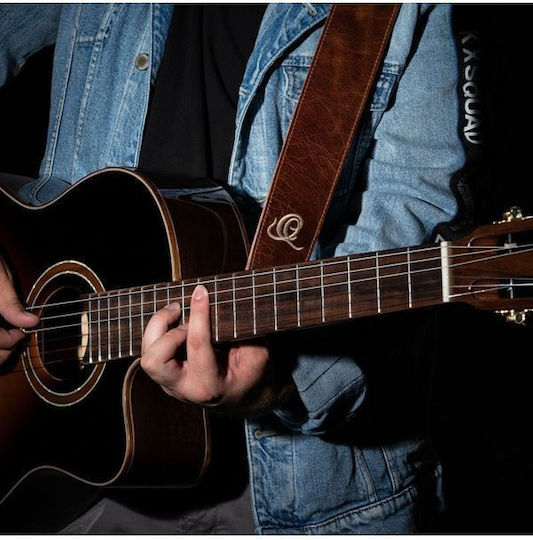 Ortega Gurt für Gitarre / Bass Braun