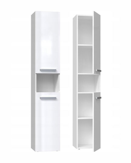 TOH Nel I Στήλη Μπάνιου Δαπέδου Μ31xΒ30xΥ174cm Λευκή