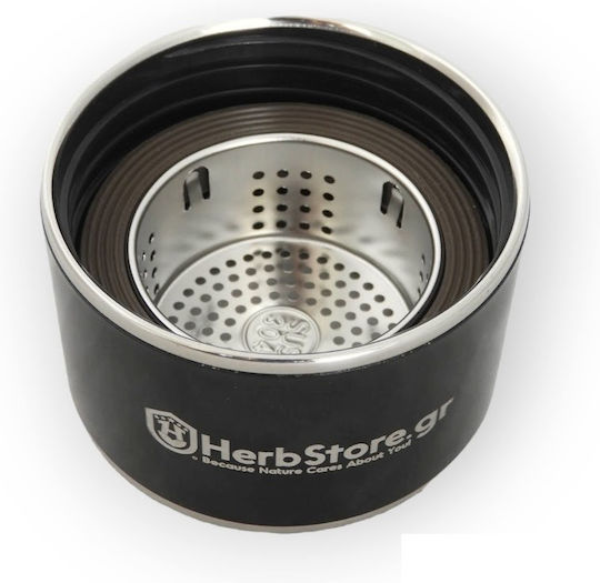 Herbstore Teeflasche mit Teesieb Glas 1Stück