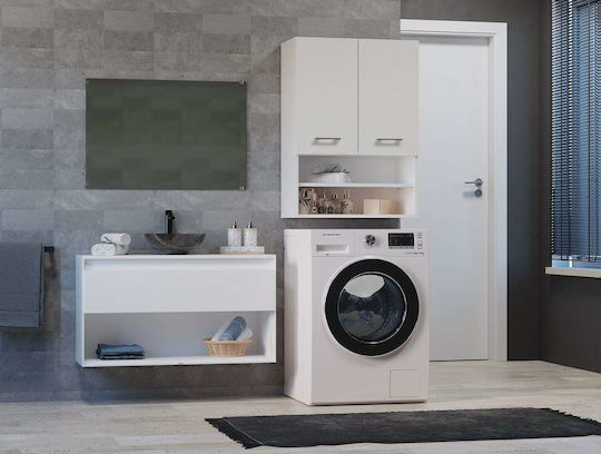 TOH Cabinet de baie L64xA30xÎ90cm Alb
