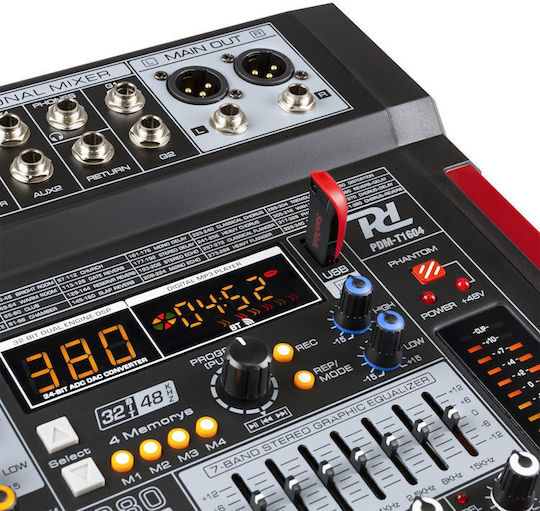 Power Dynamics PDM-T1604 SOCON460 Αναλογική Κονσόλα 16 Καναλιών με Phantom Power & 14 Εισόδους XLR & Bluetooth