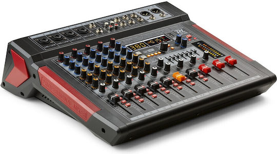 Power Dynamics PDM-T604 SOCON463 Αναλογική Κονσόλα 6.0 Καναλιών με Phantom Power & 4 Εισόδους XLR & Bluetooth