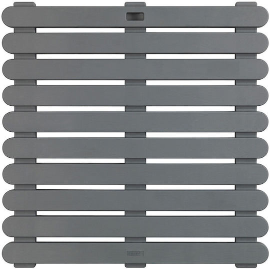 Wenko Duckboard Shower Non-slip Gray 55x55εκ.
