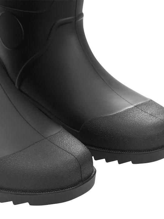 vidaXL Non-Slip Work Wellies Black