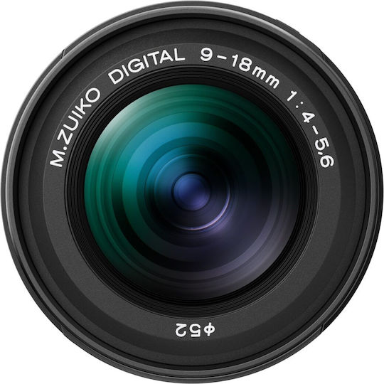 Olympus Φωτογραφικός Φακός Black Ez M0918 Lense Wide Angle Zoom για Olympus 4/3 Mount Μαύρος