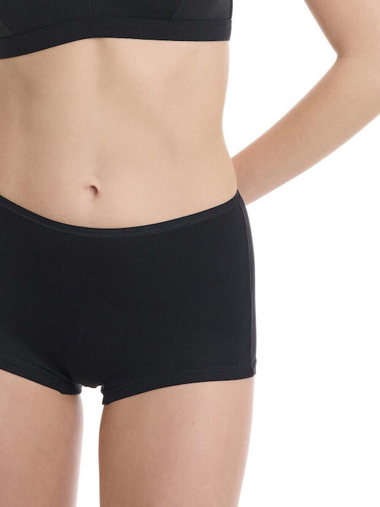 Bamboo Γυναικεία Boxer 2Pack Μαύρο