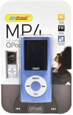 Andowl QPOD5 MP4 Player with 1.8" Screen Blue