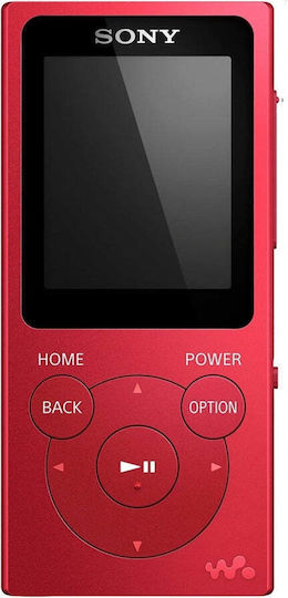 Sony NW-E394L MP4 Player (8GB) with LED LCD / TFT Screen 1.77" Red