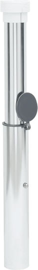 vidaXL Stand de umbrelă din Aluminiu Argint 40x40cm