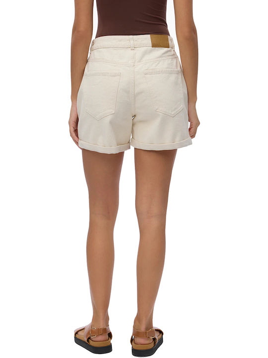 Vero Moda Women's Jean Shorts Ecru